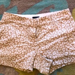 JCrew giraffe pattern Shorts size 00 Great condition